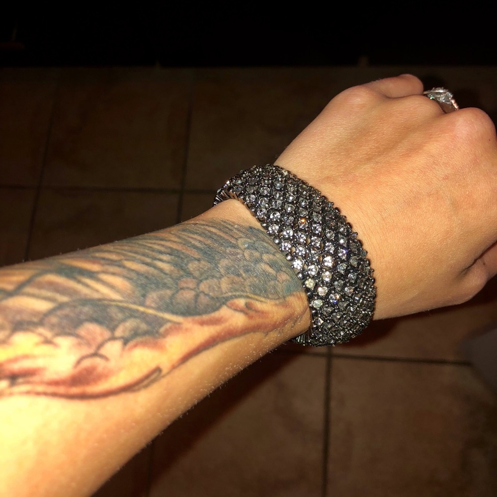 Grey Rhinestone Bracelet